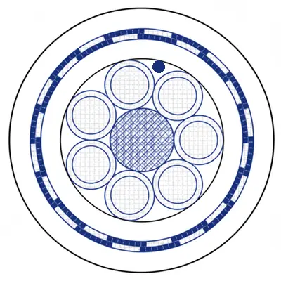 CABO DE CONTROLE BLINDADO EM FITA E TRANÇA DE AÇO
