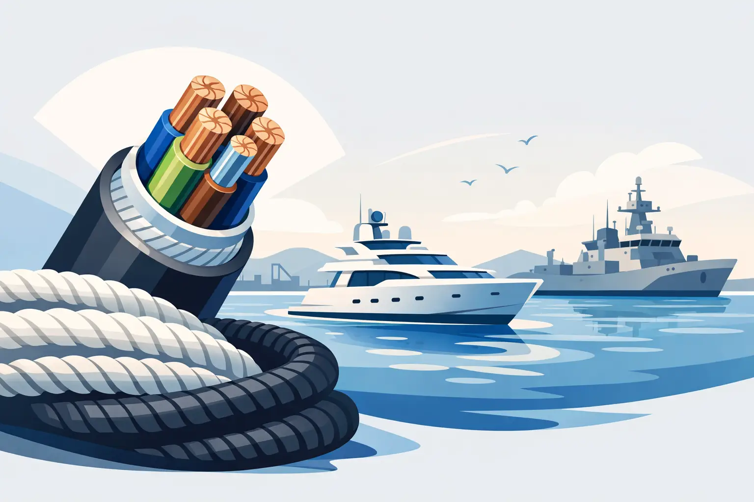 Cabo naval para embarcações: como especificar