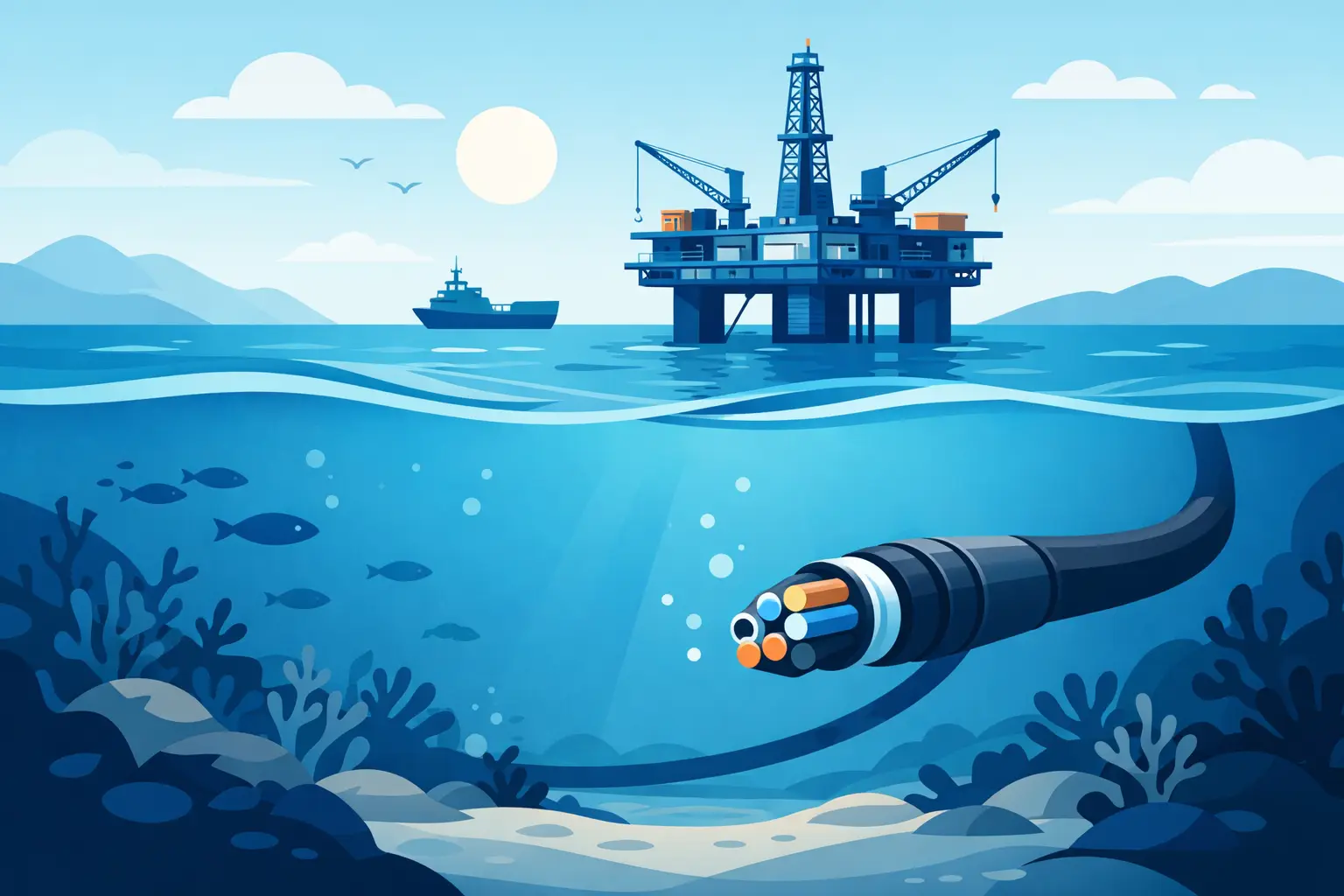 Cabo para plataforma offshore: como especificar