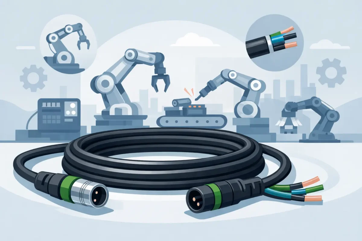 Cabo para robótica industrial: como especificar