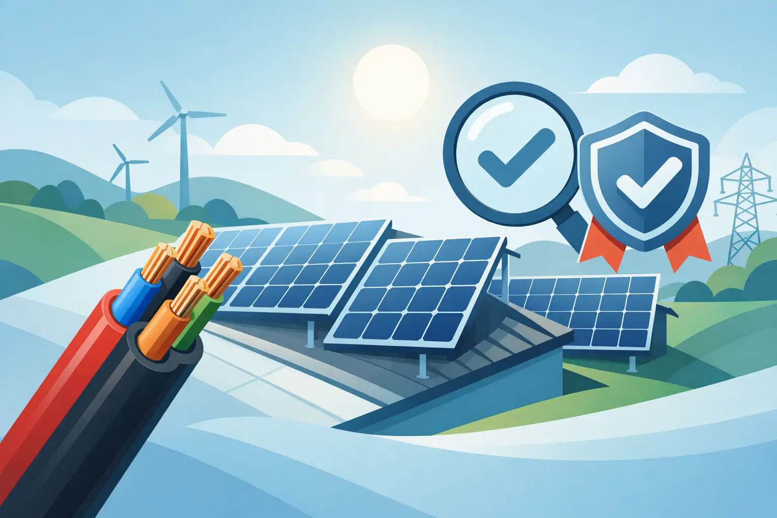 Como especificar cabo fotovoltaico homologado