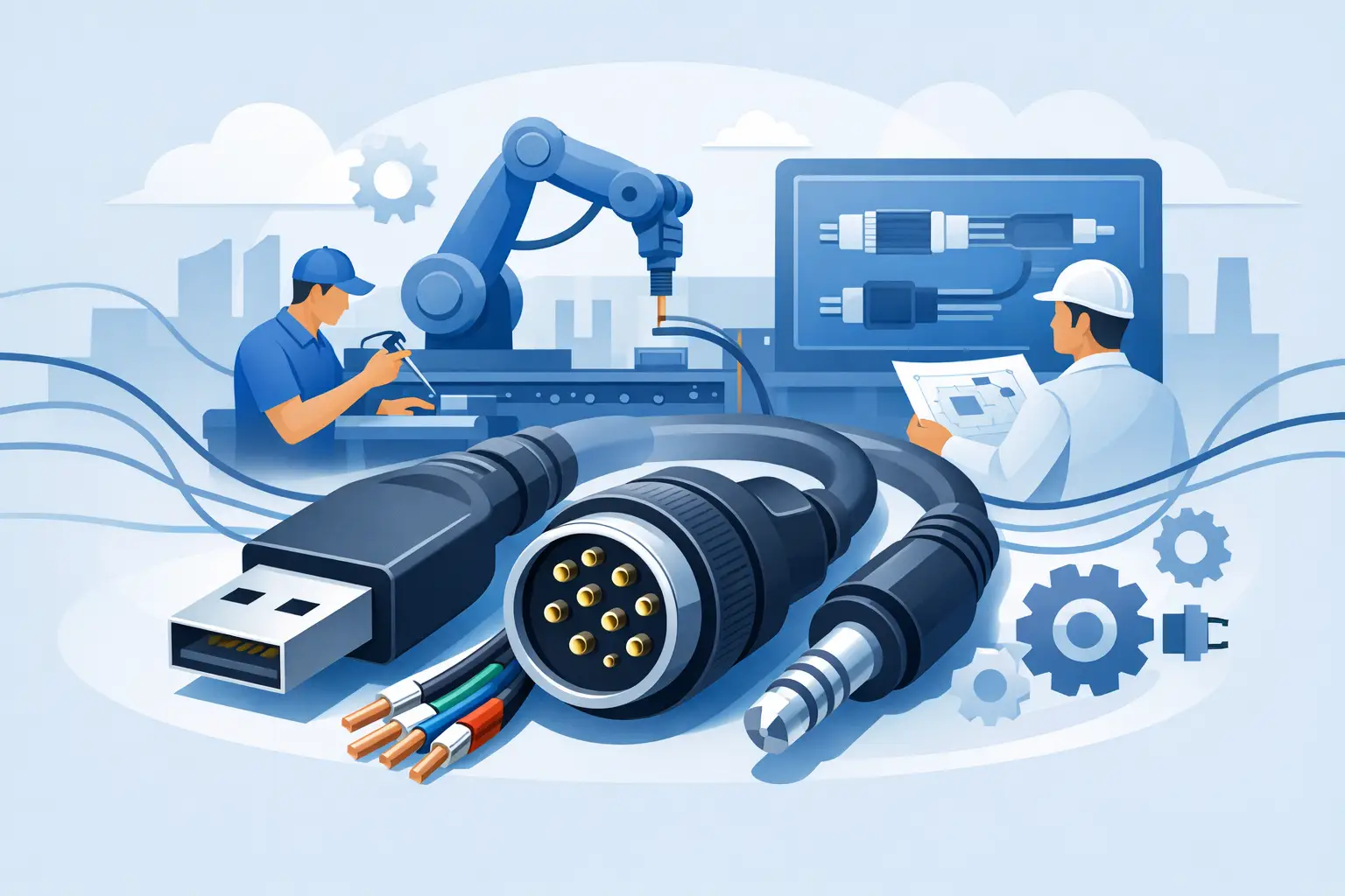Desenvolvimento de cabos customizados na indústria