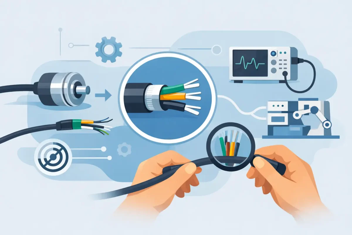 Como Especificar Cabo para Encoder sem Erros