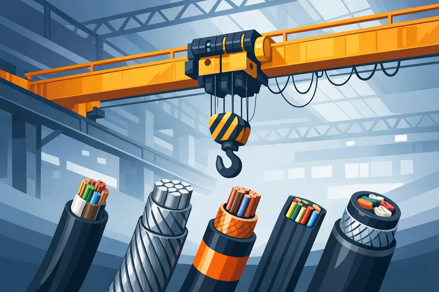 Melhores Cabos para Pontes Rolantes Industriais