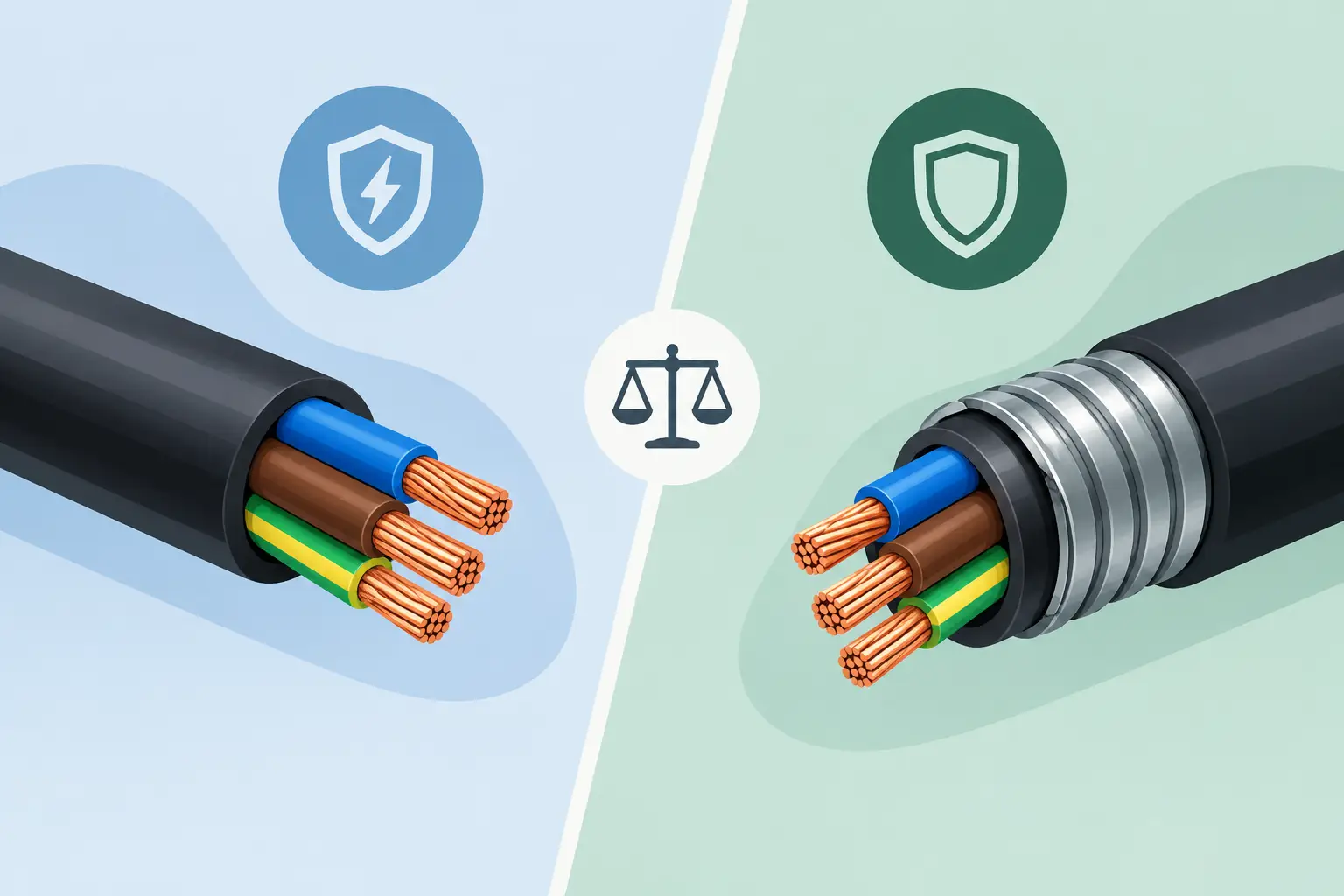 Cabo blindado versus não blindado: qual escolher?