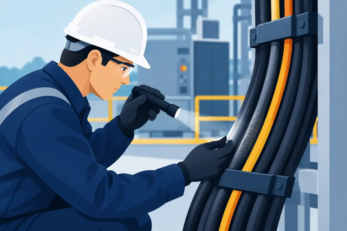 Guia para inspeção visual de cabos industriais